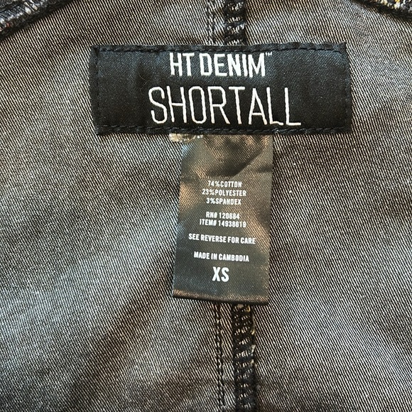 HT denim - sunflower and skulls short overalls, xs - Picture 6 of 6